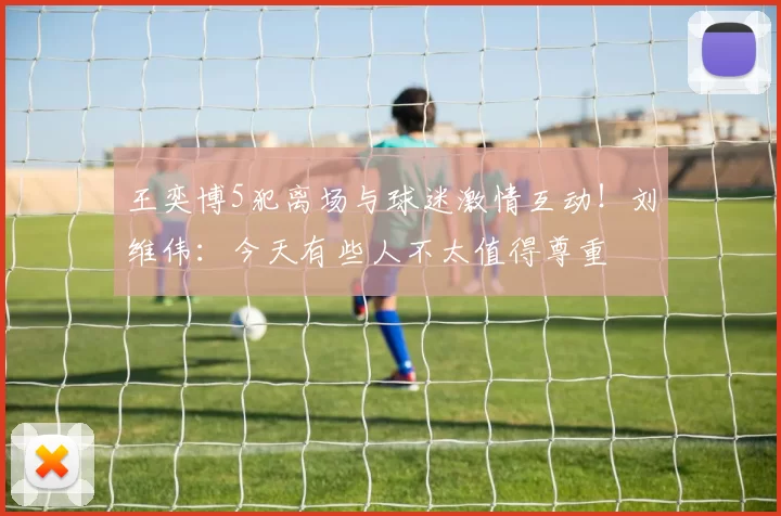 王奕博5犯离场与球迷激情互动！刘维伟：今天有些人不太值得尊重